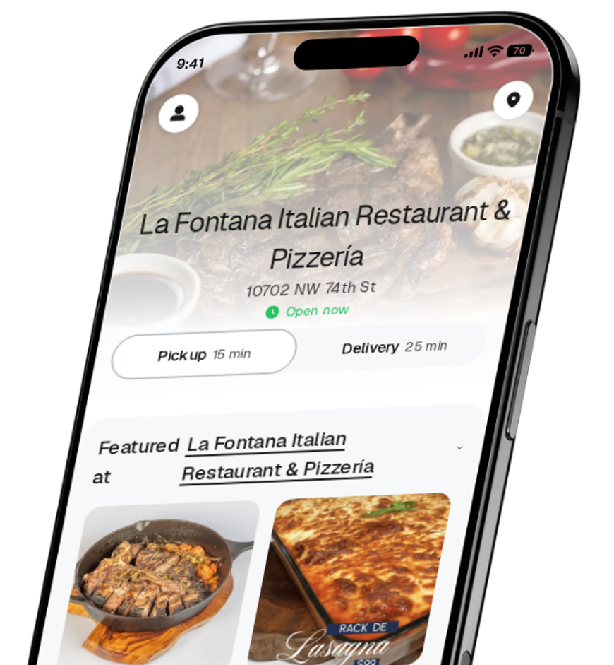 La Fontana Italian Restaurant & Pizzería app preview